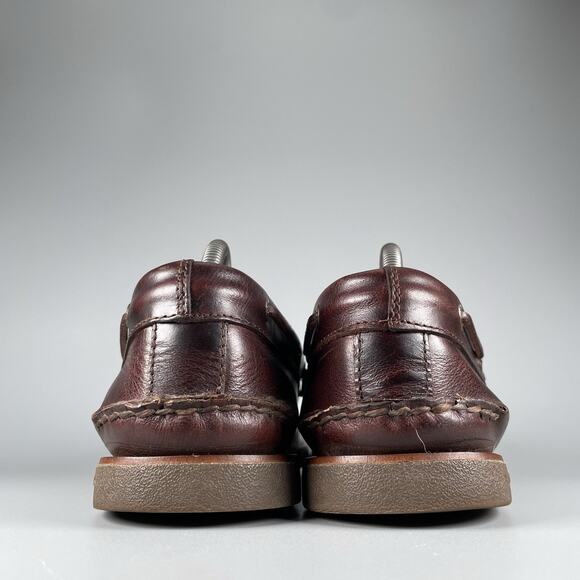 Sperry Top Sider Gold Cup Mens 10.5 Brown Leather 2 Eye Moc Toe Boat Shoe Casual - Picture 3 of 9